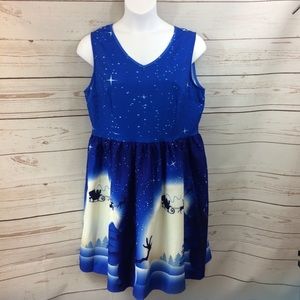 Rosegal Ladies Christmas Scene Dress